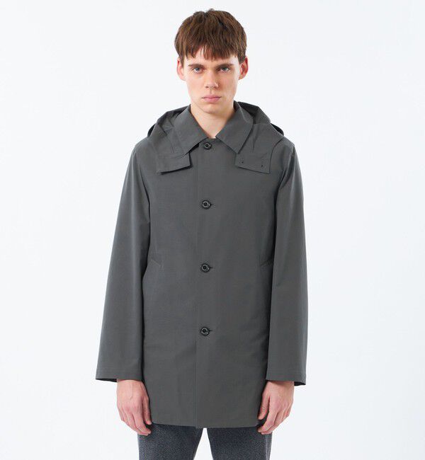 MACKINTOSH PHILOSOPHY「シャドーリップストップ  WELLINGTON(ウェリントン) BT HOOD SHORT」|ステンカラーコート|