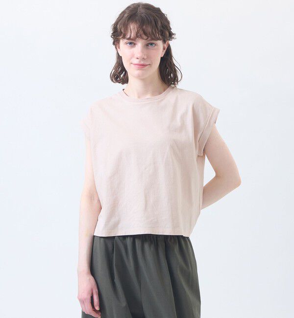 MACKINTOSH PHILOSOPHY「リネンミックスドルマンTシャツ」|Tシャツ・カットソー|ピンク
