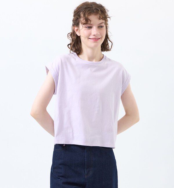 MACKINTOSH PHILOSOPHY「リネンミックスドルマンTシャツ」|Tシャツ・カットソー|ラベンダー
