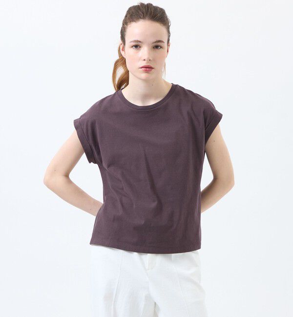 MACKINTOSH PHILOSOPHY「リネンミックスドルマンTシャツ」|Tシャツ・カットソー|ブラウン