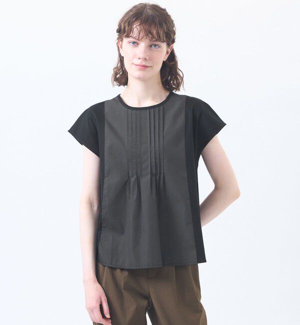 MACKINTOSH PHILOSOPHY「フロントタックフレアカットソー」|Tシャツ・カットソー|ブラック