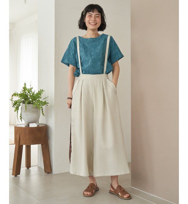 Lbc with Life「ボタニカルコード刺繍ブラウス」|シャツ・ブラウス|