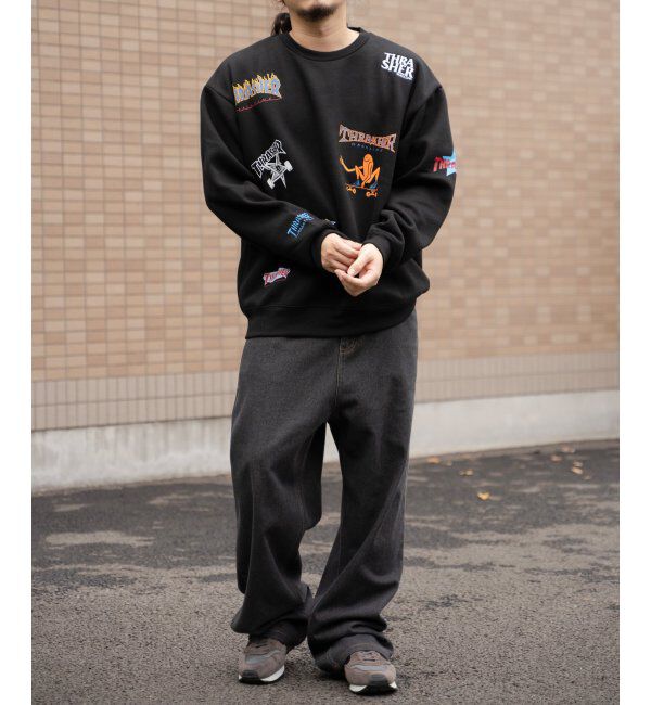 VENCE share style「THRASHER スラッシャー 総柄スウェット」|スウェット・ジャージ|