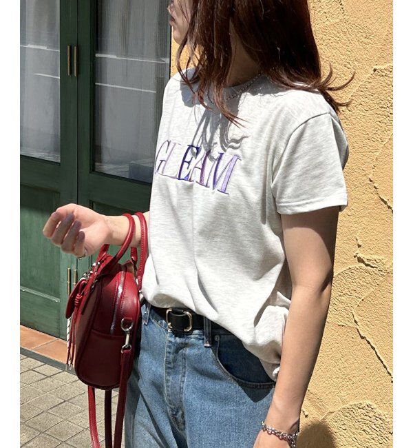 VENCE share style「ＧＬＥＡＭシシュウロゴＴ」|Tシャツ・カットソー|