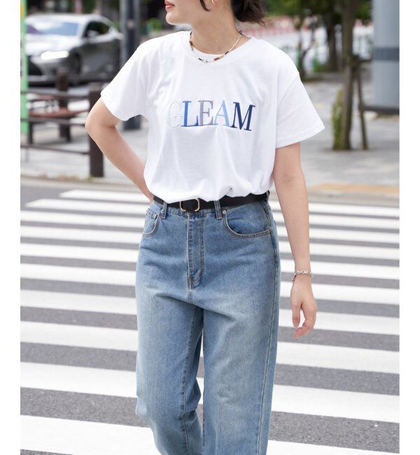 VENCE share style「ＧＬＥＡＭシシュウロゴＴ」|Tシャツ・カットソー|
