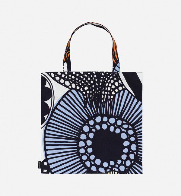Marimekko「Siirtolapuutarha トートバッグ 44&times;43cm」|トートバッグ|ﾎﾜｲﾄ&times;ﾗｲﾄｲｴﾛｰ