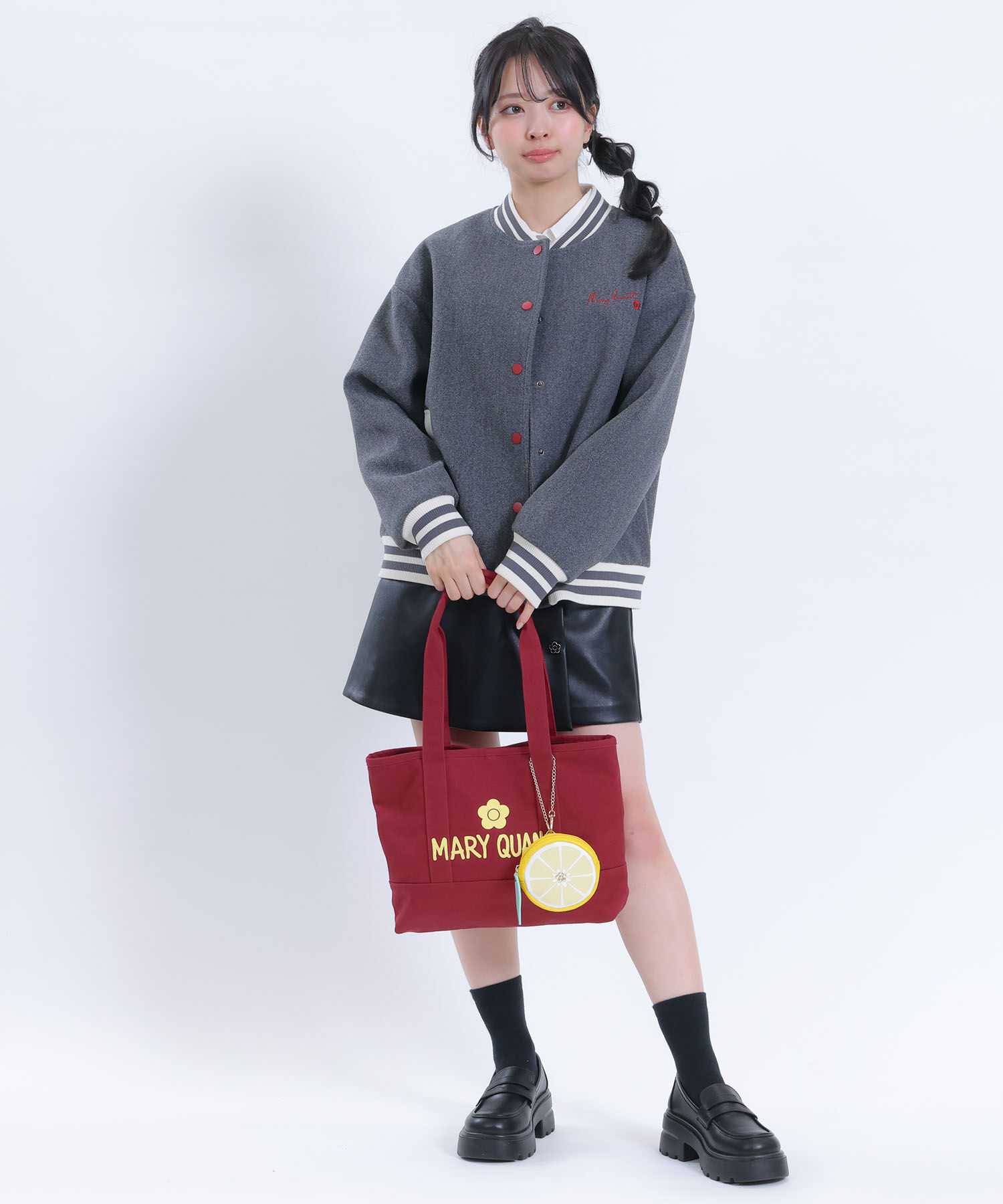 MARY QUANT「ペイントロゴキャンバス トート」|トートバッグ|