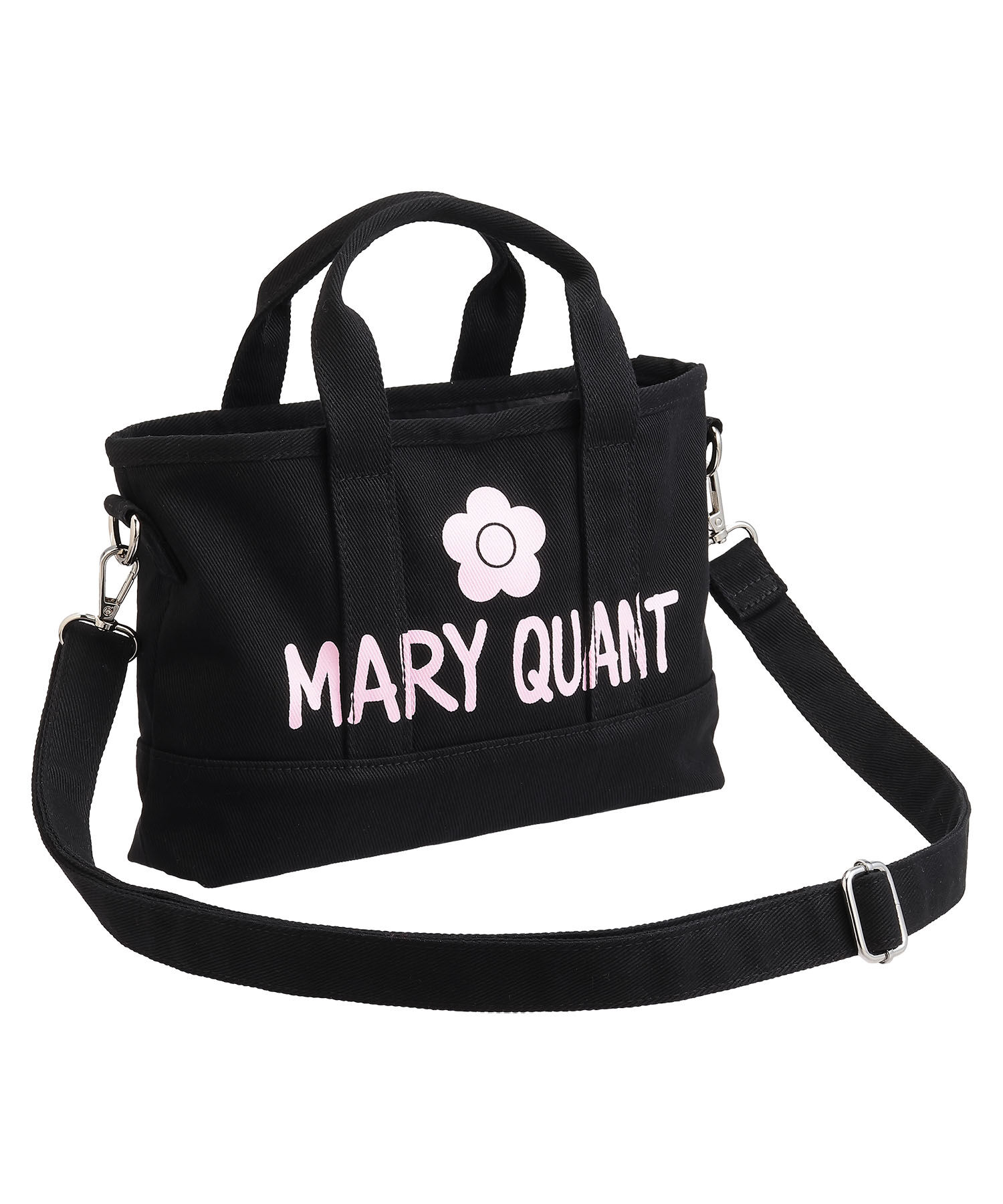 MARY QUANT「ペイントロゴキャンバス 2WAYミニトート」|ショルダー・メッセンジャー|