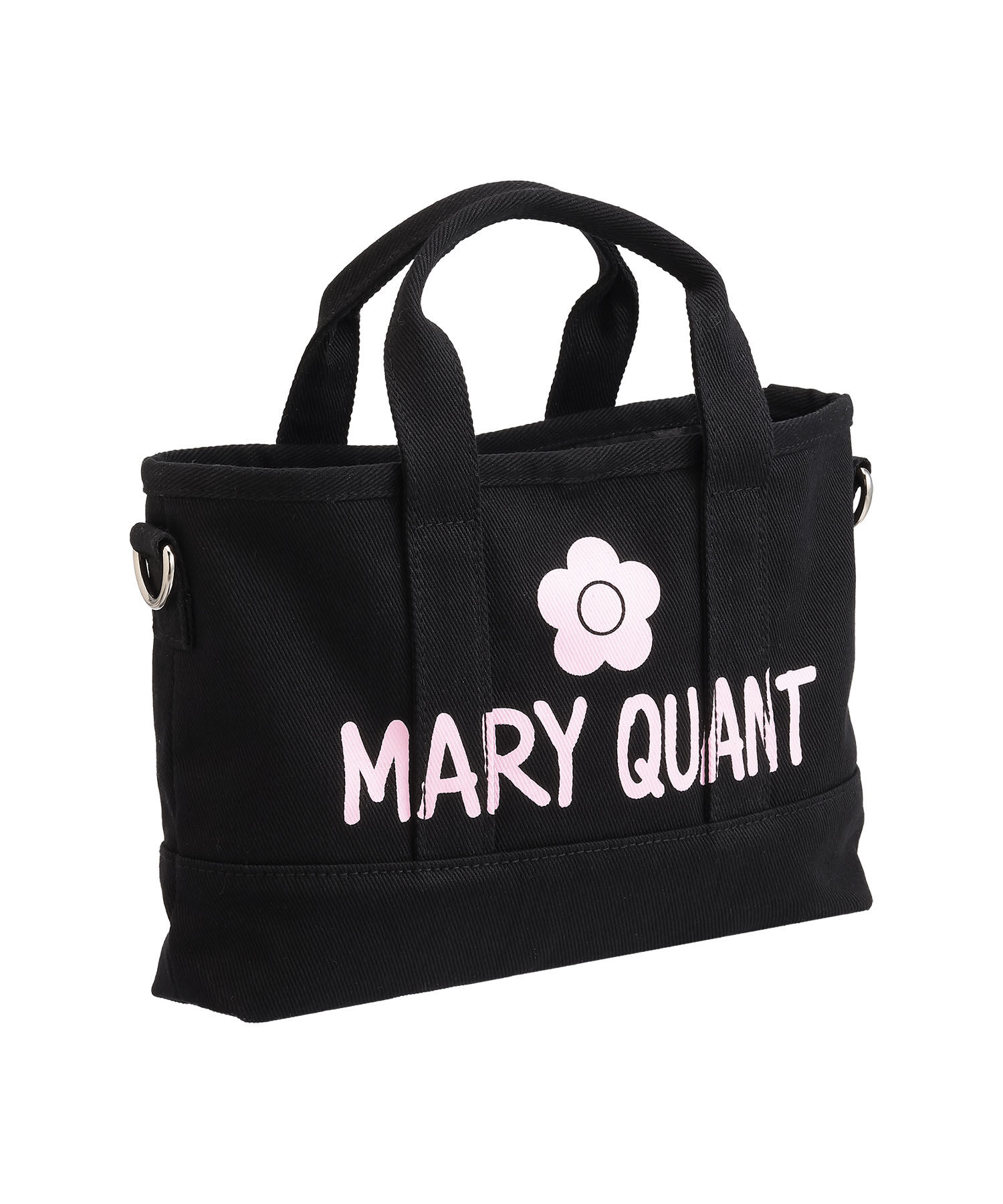 MARY QUANT「ペイントロゴキャンバス 2WAYミニトート」|ショルダー・メッセンジャー|