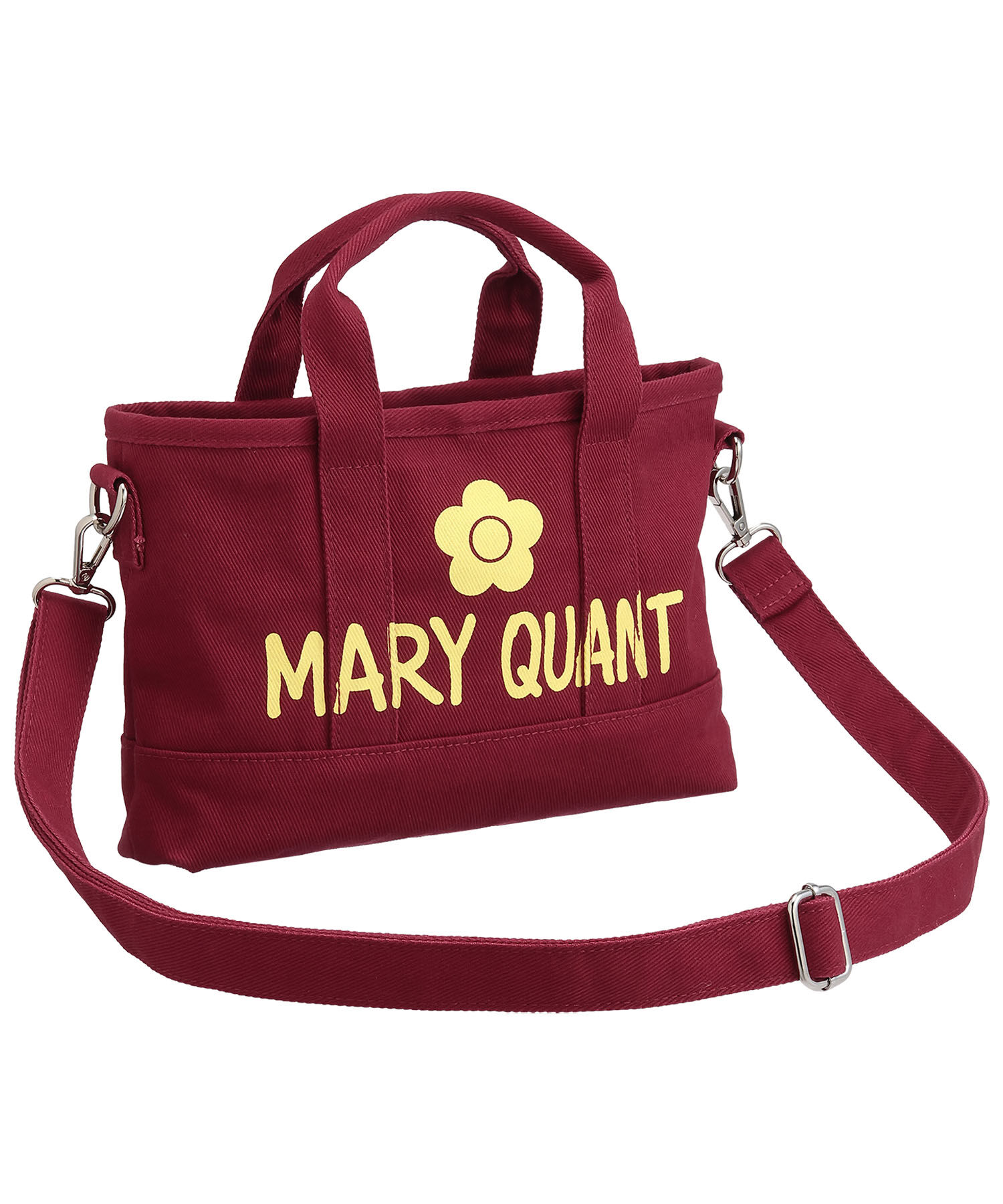 MARY QUANT「ペイントロゴキャンバス 2WAYミニトート」|ショルダー・メッセンジャー|