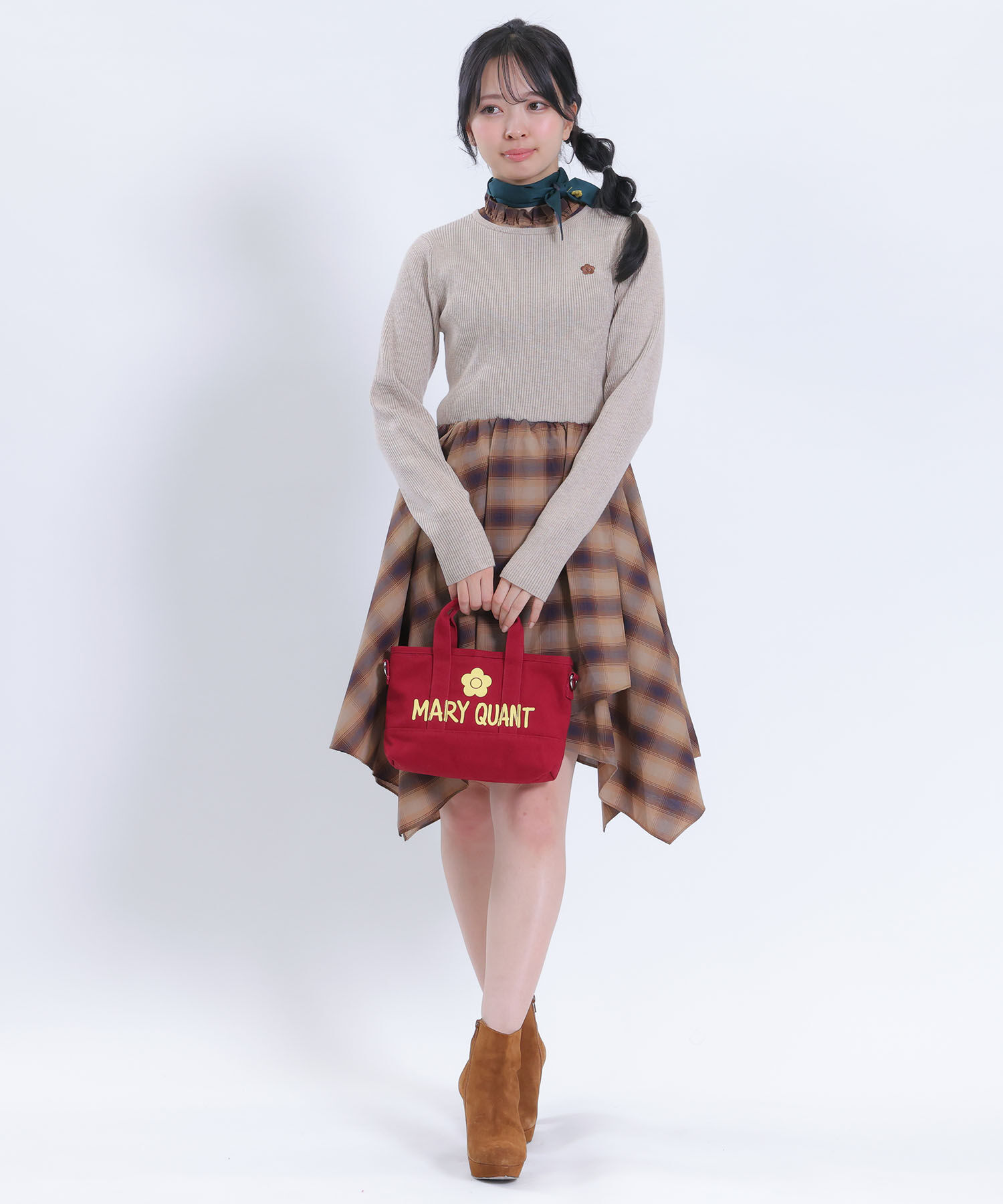 MARY QUANT「ペイントロゴキャンバス 2WAYミニトート」|ショルダー・メッセンジャー|