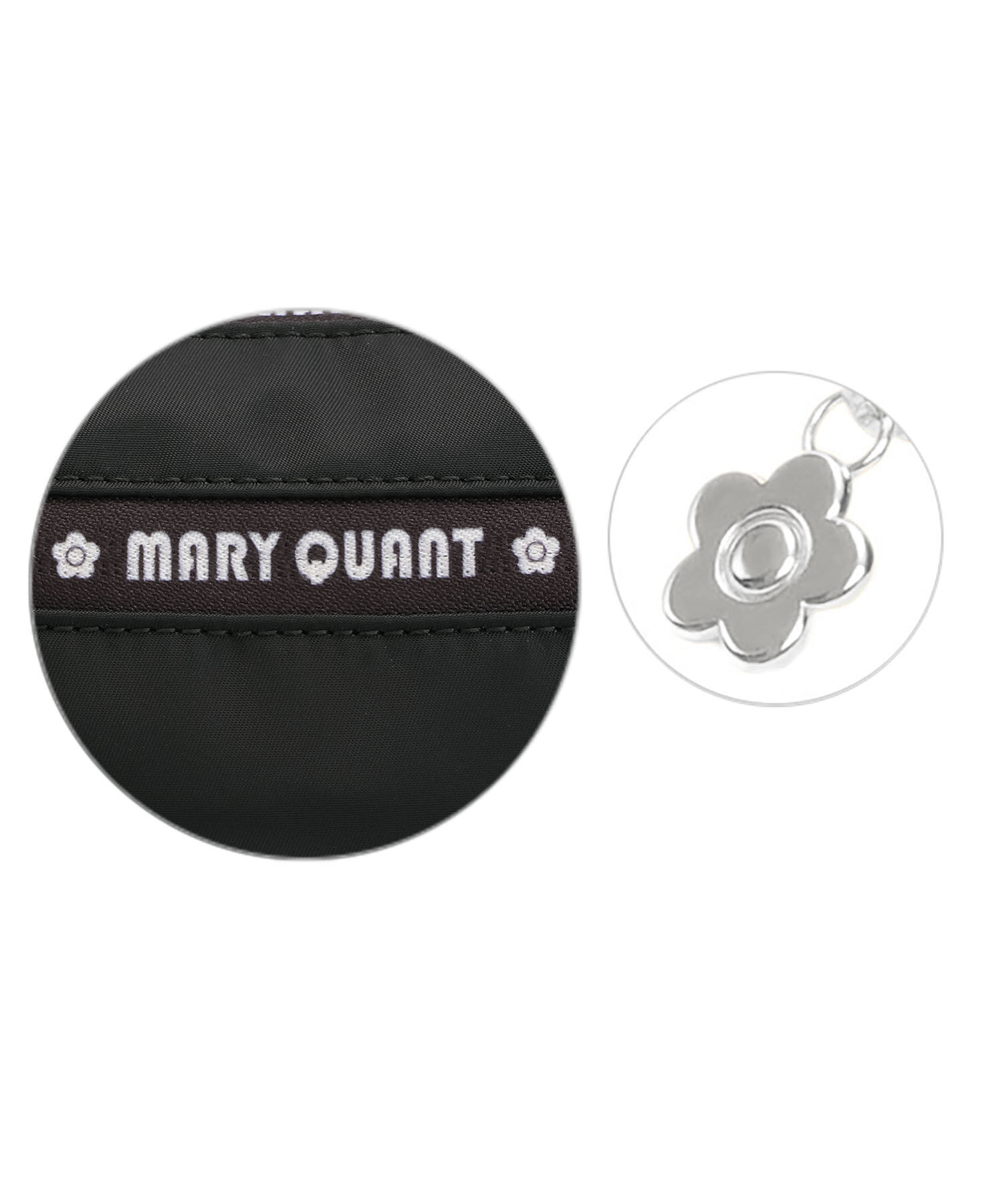 MARY QUANT「ロゴファスナーナイロン オーバルポーチ」|ポーチ|