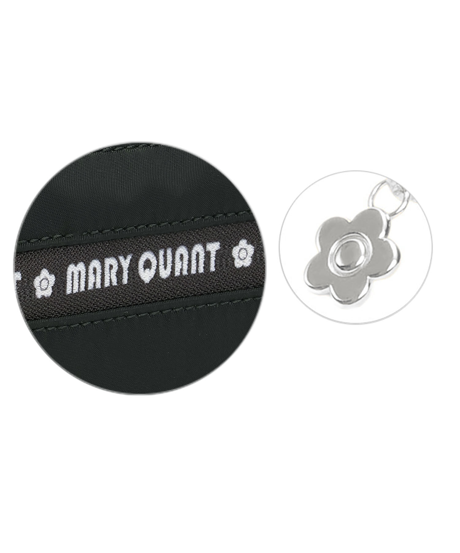 MARY QUANT「ロゴファスナーナイロン 2ファスナーポーチ」|ポーチ|