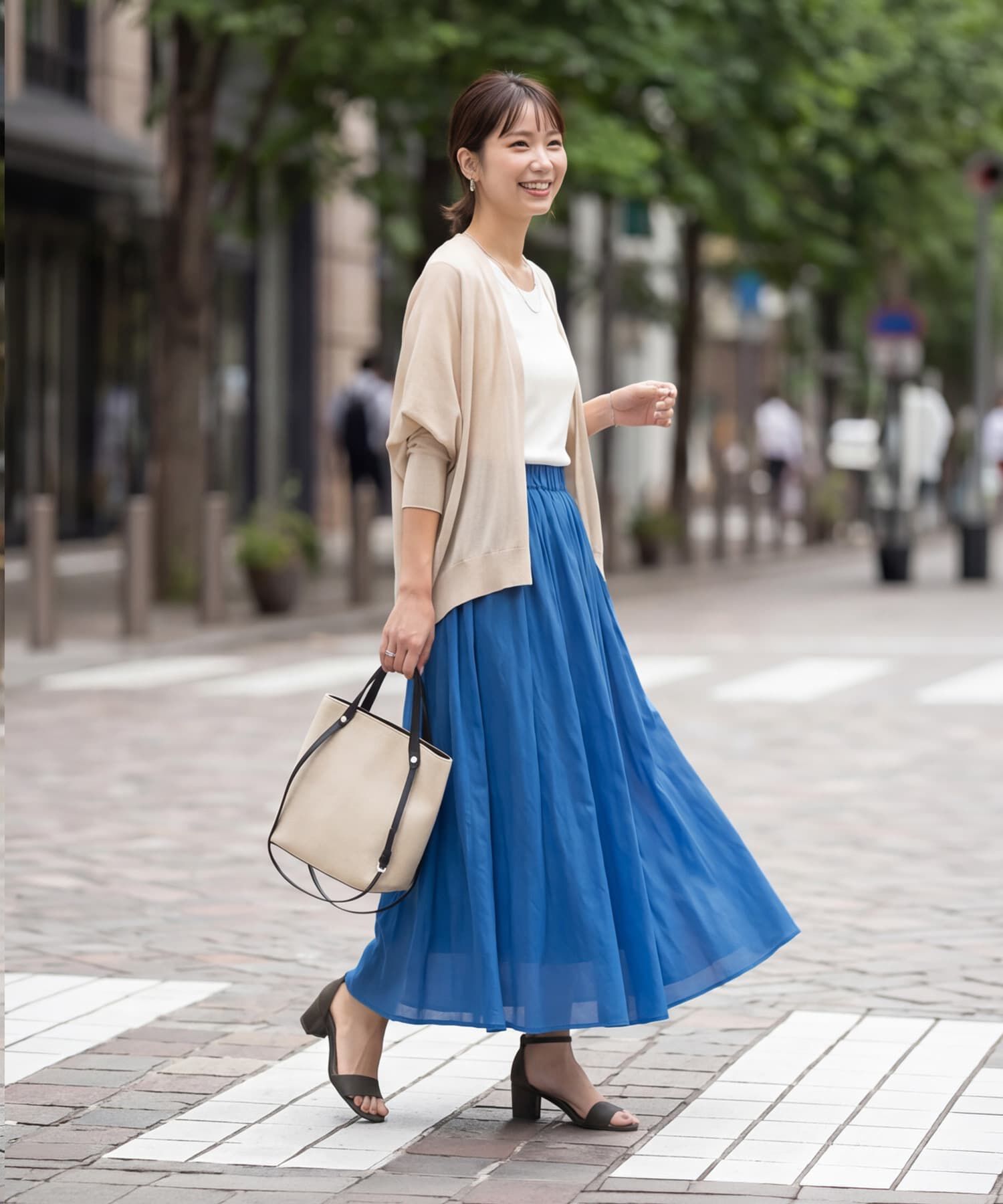 STYLE DELI「【LUXE】綿ローンギャザーロングスカート」|スカート|