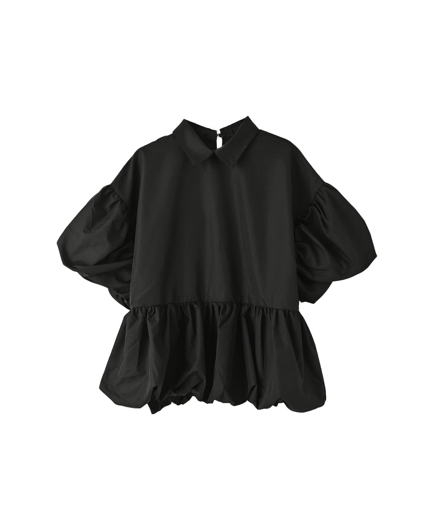STYLE DELI「【BLK001】ペプラムバルーンブラウス」|シャツ・ブラウス|