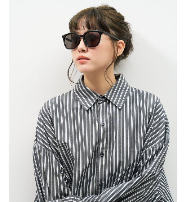  「【WEB限定】ウェリントン型 サングラス | 軽量 カラーレンズ トレンド 紫外線対策 UVカット 大きめサイズ」|サングラス|