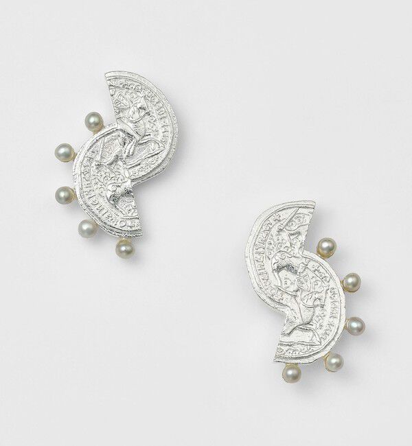 agete「シルバーパールピアス」|ピアス|