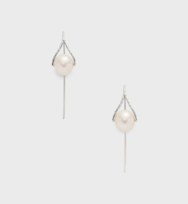 agete「シルバー淡水パールピアス」|ピアス|