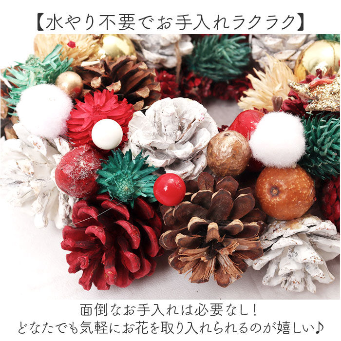 BACKYARD FAMILY「リース 造花 通販 Sサイズ ナチュラルリース フラワーリース プリザーブドフラワー 壁飾り」|その他|