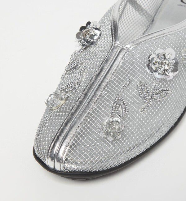 SY UNITED ARROWS「＜SY＞ フラワーメッシュチャイナ フラット20&uarr;」|パンプス|