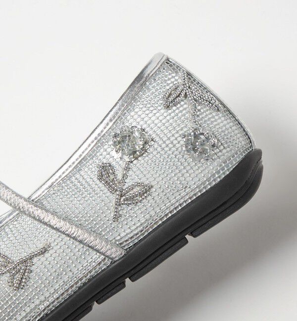 SY UNITED ARROWS「＜SY＞ フラワーメッシュチャイナ フラット20&uarr;」|パンプス|