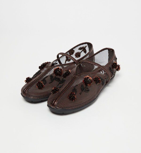 SY UNITED ARROWS「＜SY＞ フラワーメッシュチャイナ フラット20&uarr;」|パンプス|