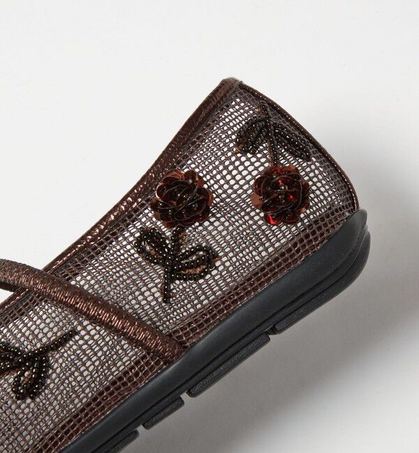 SY UNITED ARROWS「＜SY＞ フラワーメッシュチャイナ フラット20&uarr;」|パンプス|