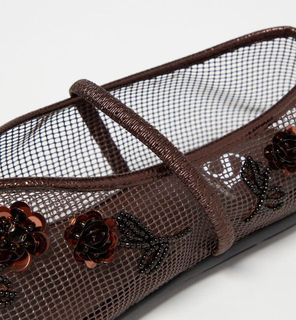 SY UNITED ARROWS「＜SY＞ フラワーメッシュチャイナ フラット20&uarr;」|パンプス|