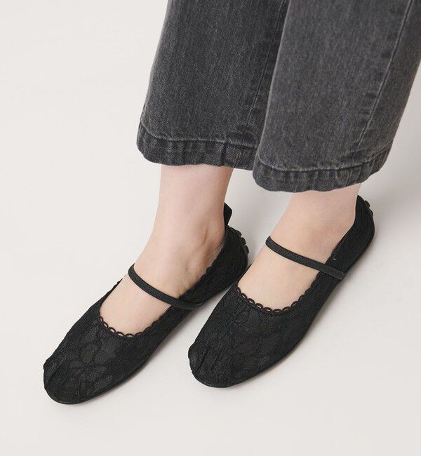 ODETTE E ODILE「＜SY＞レースバレエ フラット20&uarr;」|バレエシューズ|