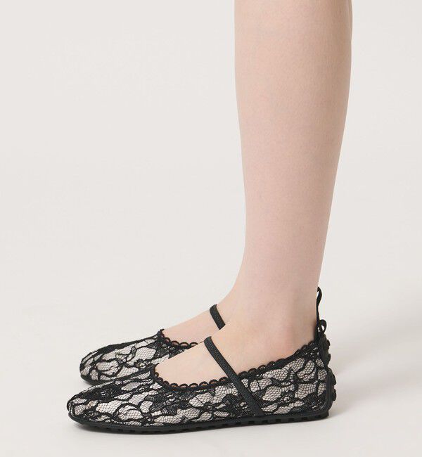 ODETTE E ODILE「＜SY＞レースバレエ フラット20&uarr;」|バレエシューズ|