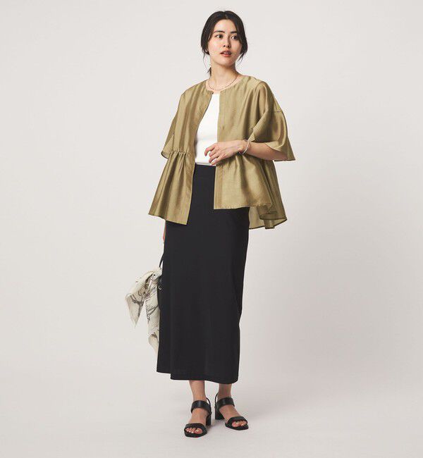 UNITED ARROWS green label relaxing「［size SHORTあり］ブライトシアー ショートスリーブ ジャケット」|ノーカラージャケット|