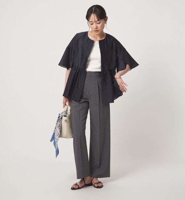 UNITED ARROWS green label relaxing「［size SHORTあり］ブライトシアー ショートスリーブ ジャケット」|ノーカラージャケット|
