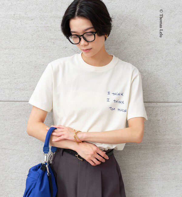 UNITED ARROWS green label relaxing「【別注】＜Thomas Lelu＞サインアート 半袖 Tシャツ カットソー」|Tシャツ・カットソー|
