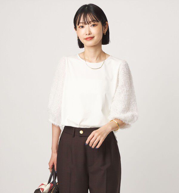 UNITED ARROWS green label relaxing「フェザー ショートスリーブ プルオーバー カットソー」|Tシャツ・カットソー|