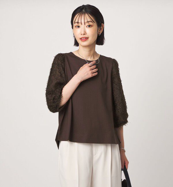 UNITED ARROWS green label relaxing「フェザー ショートスリーブ プルオーバー カットソー」|Tシャツ・カットソー|