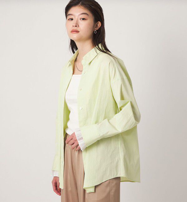 UNITED ARROWS green label relaxing「＜GLR_MINE＞プリーツスリーブ シェイプ シャツ」|シャツ・ブラウス|