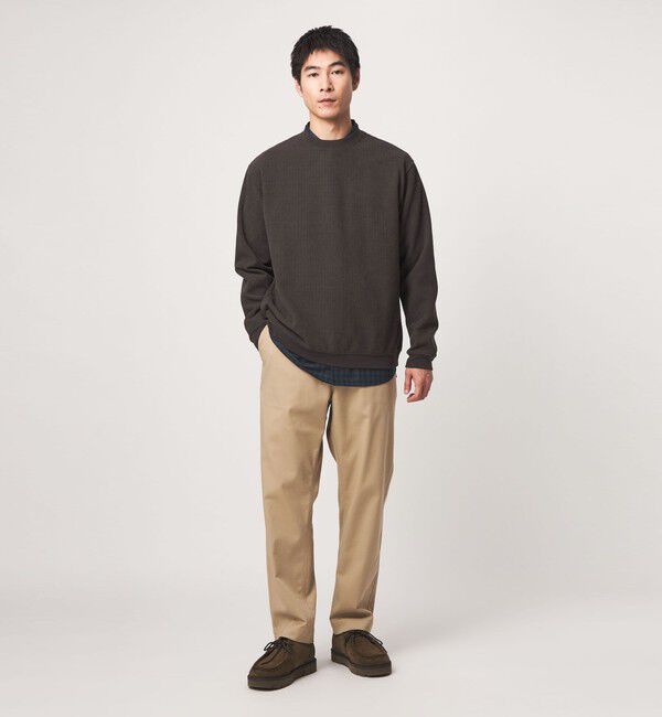 UNITED ARROWS green label relaxing「モール ジャガード クルーネック 長袖 カットソー」|Tシャツ・カットソー|