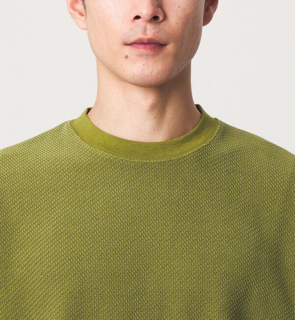 UNITED ARROWS green label relaxing「モール ジャガード クルーネック 長袖 カットソー」|Tシャツ・カットソー|