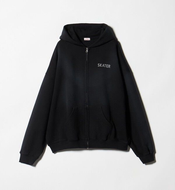 NICE WEATHER「＜1011GALLERY＞SKATER ロゴ ジップアップフーディ」|パーカー|BLACK