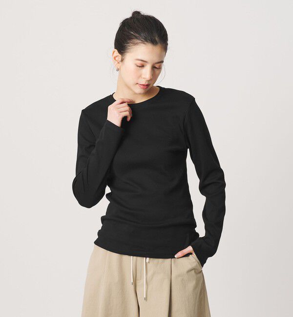 BEAUTY&YOUTH UNITED ARROWS「オーガニックコットンフライス ロングスリーブTシャツ」|Tシャツ・カットソー|