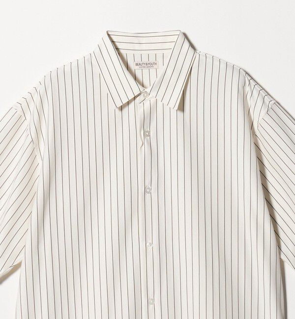 BEAUTY&YOUTH UNITED ARROWS「カネマサ莫大小 ストライプ スクエア フィット レギュラー シャツ」|シャツ・ブラウス|