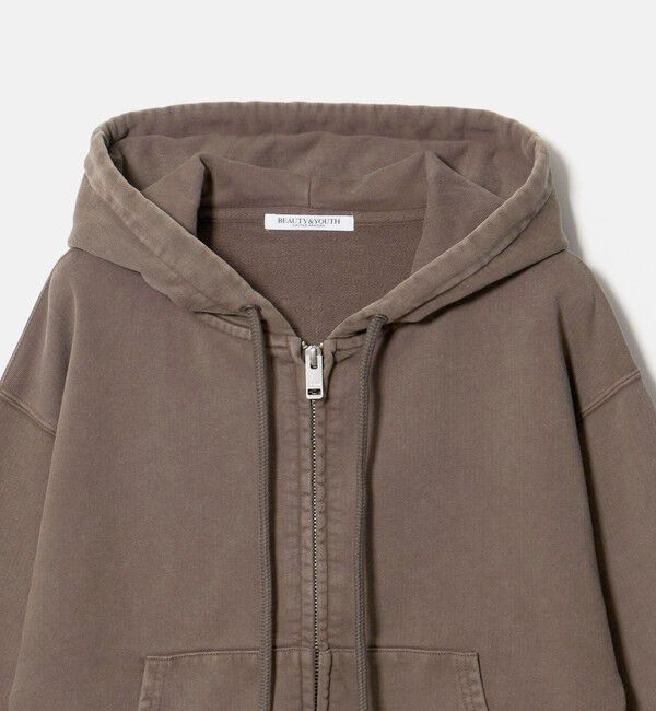 BEAUTY&YOUTH UNITED ARROWS「コットン裏毛 ジップパーカー」|カーディガン|