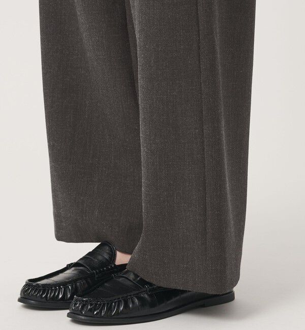 BEAUTY&YOUTH UNITED ARROWS「【WEB限定 Wardrobe DAILY MINIMAL】メランジ ステッチワイドパンツ ウォッシャブル」|スラックス|