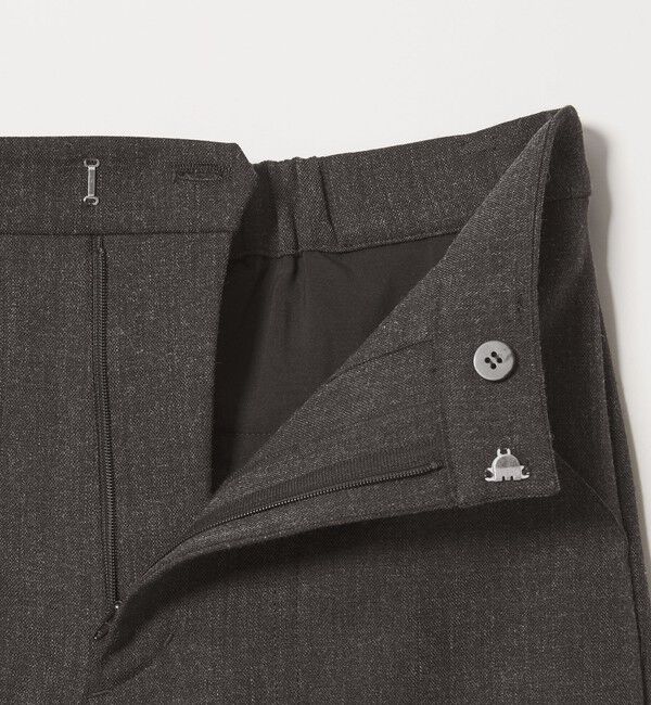 BEAUTY&YOUTH UNITED ARROWS「【WEB限定 Wardrobe DAILY MINIMAL】メランジ ステッチワイドパンツ ウォッシャブル」|スラックス|
