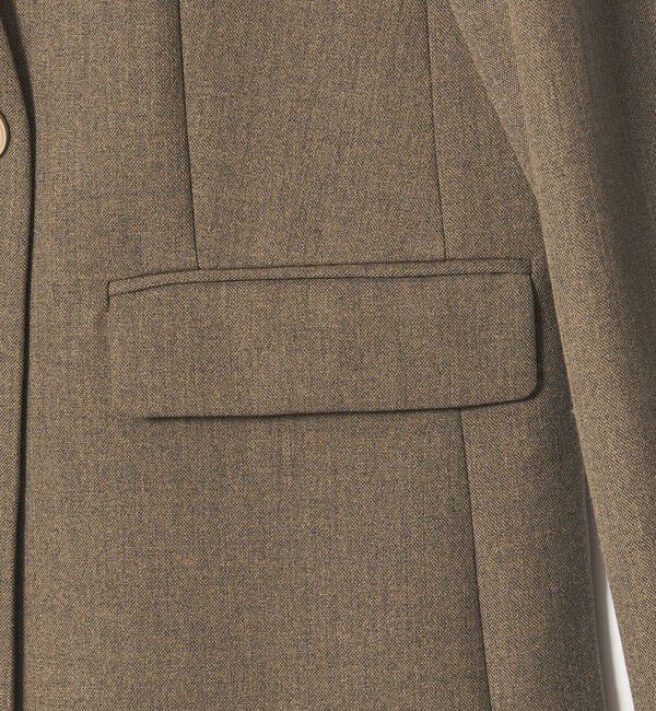BEAUTY&YOUTH UNITED ARROWS「【WEB限定 Wardrobe DAILY MINIMAL】メランジ ダブルノーカラージャケット ウォッシャブル」|ノーカラージャケット|