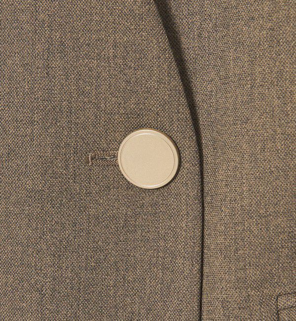 BEAUTY&YOUTH UNITED ARROWS「【WEB限定 Wardrobe DAILY MINIMAL】メランジ ダブルノーカラージャケット ウォッシャブル」|ノーカラージャケット|