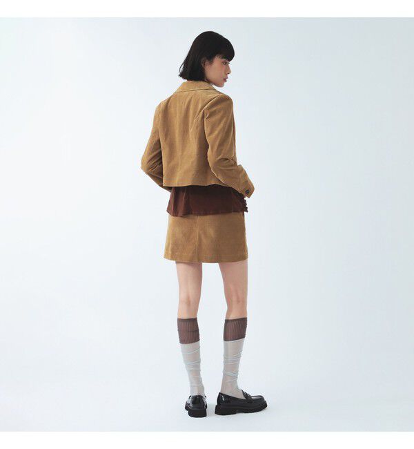 Ray BEAMS 「コーデュロイ ステンカラー ショート ジャケット」|テーラードジャケット|
