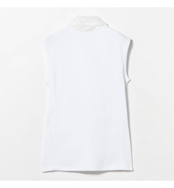 Demi-Luxe BEAMS 「AK+1 / コットン リボン ノースリーブ カットソー」|Tシャツ・カットソー|