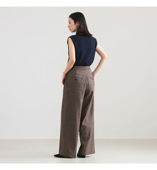 Demi-Luxe BEAMS 「AK+1 / コットン リボン ノースリーブ カットソー」|Tシャツ・カットソー|