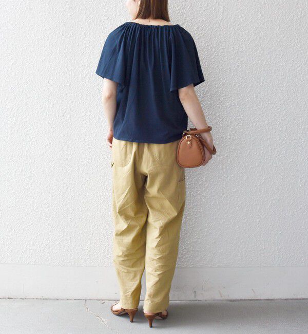 SHIPS any「SHIPS any:〈UVカット/接触冷感/吸水速乾/洗濯機可能〉USAコットン フレア TEE」|Tシャツ・カットソー|